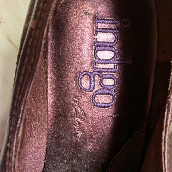 Indigo by Clarks Leather Slip On Rocker Heel - Picture 4 of 7